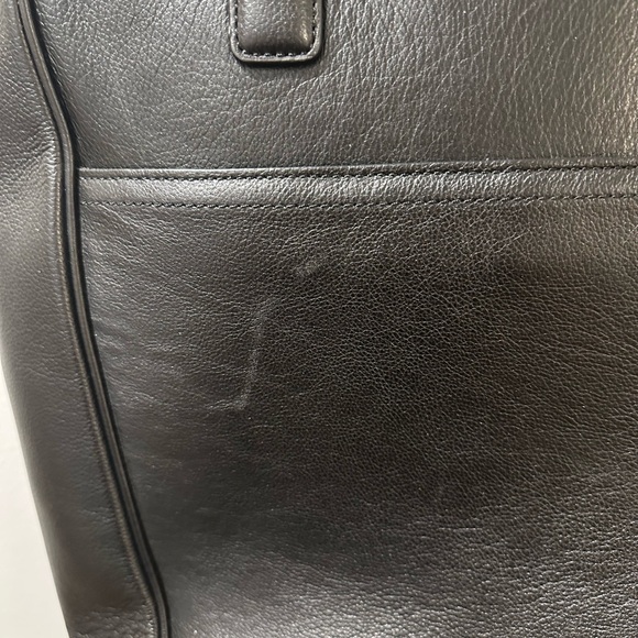 Gently used Banana Republic Genuine Black Leather Tote - Picture 4 of 12